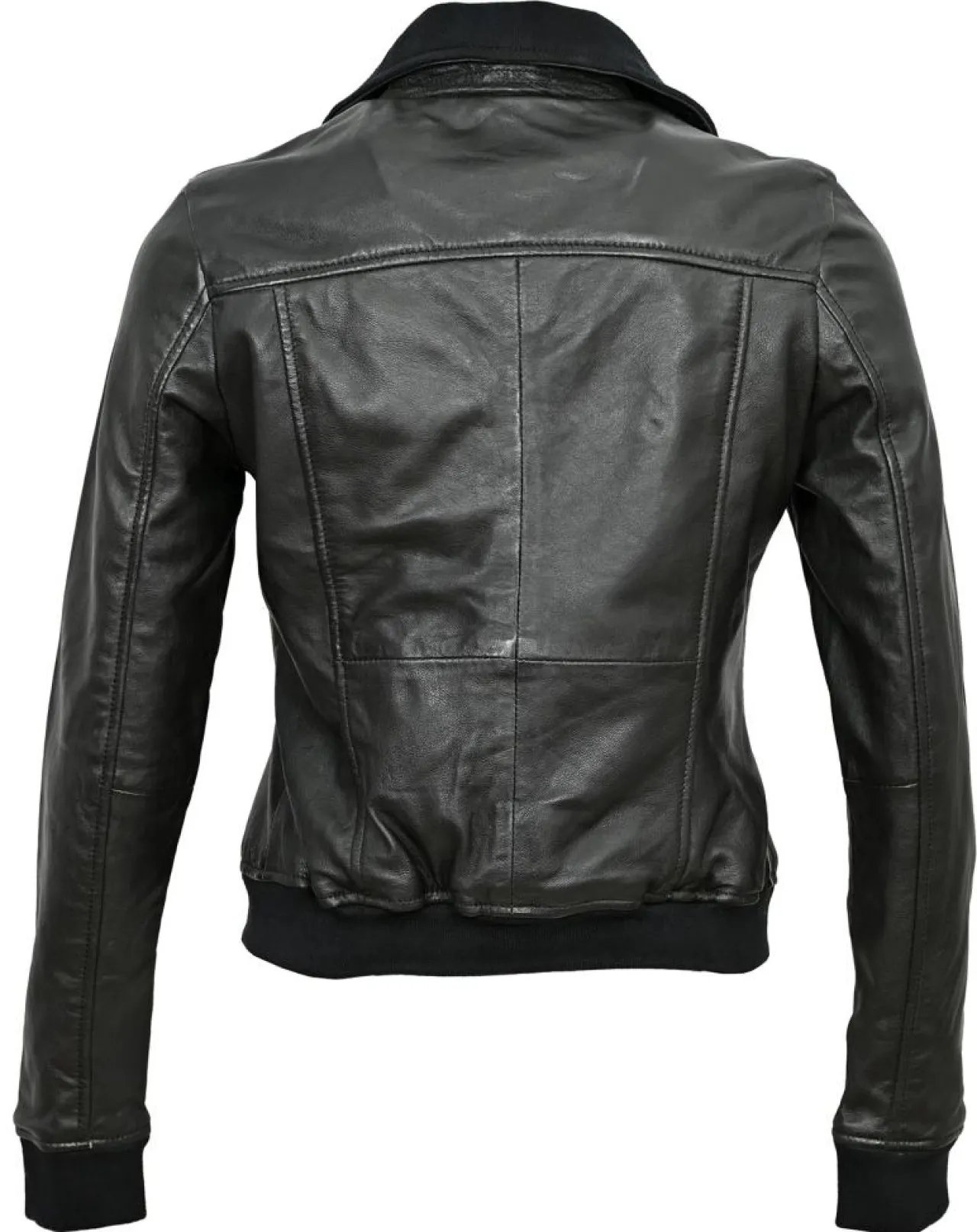 Veste en Cuir Kaia noire