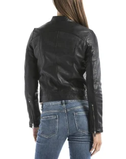 Veste en Cuir Madeira noire