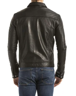 Veste en Cuir Mekong noire