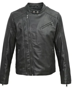 Veste en Cuir Ornelle noire
