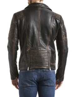 Veste en Cuir Varus marron vintage