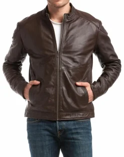 Veste en Cuir Zuzarte marron