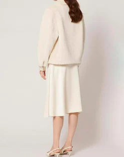 Veste en Fausse Fourrure Balian écrue