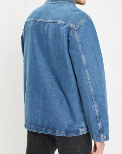 Veste en jean bleue
