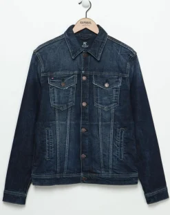 Veste en jean Krosse bleu foncé