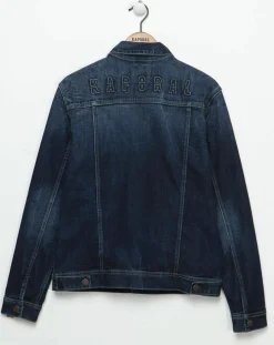 Veste en jean Krosse bleu foncé
