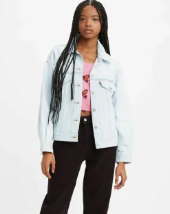 Veste en Jean 90'S Trucker bleu clair