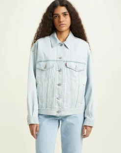 Veste en Jean 90'S Trucker bleu clair