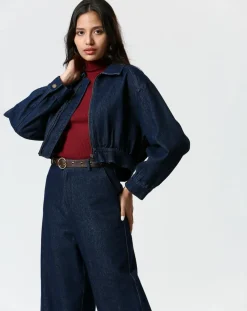 Veste en jean Salomé bleue