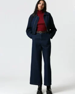 Veste en jean Salomé bleue