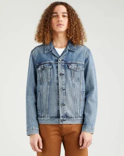 Veste en jean The Trucker original bleu moyen
