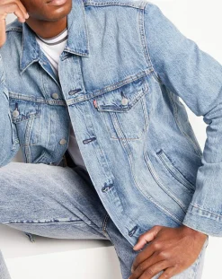 Veste en Jean The Trucker bleue