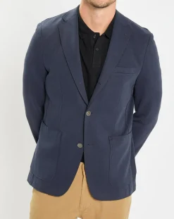 Veste en jersey regular fit bleu marine