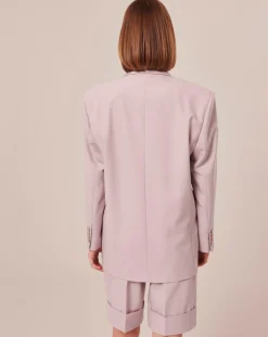 Veste en Laine froide mélangée parme