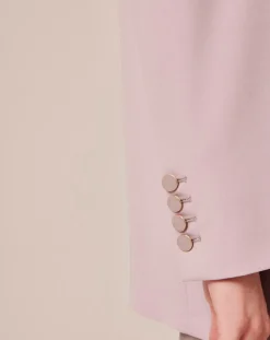 Veste en Laine froide mélangée parme