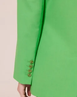 Veste en Laine froide mélangée verte