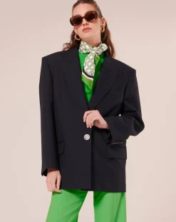 Veste en Laine froide mélangée nocturne