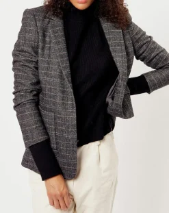 Veste en Laine mélangée Ava noire