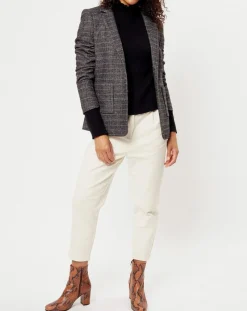 Veste en Laine mélangée Ava noire