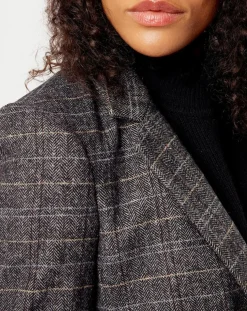 Veste en Laine mélangée Ava noire