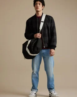 Veste en Laine mélangée Camber à carreaux gris foncé