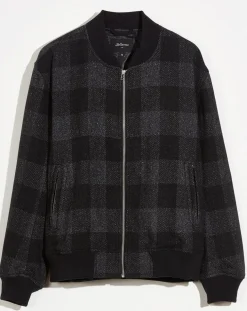 Veste en Laine mélangée Camber à carreaux gris foncé