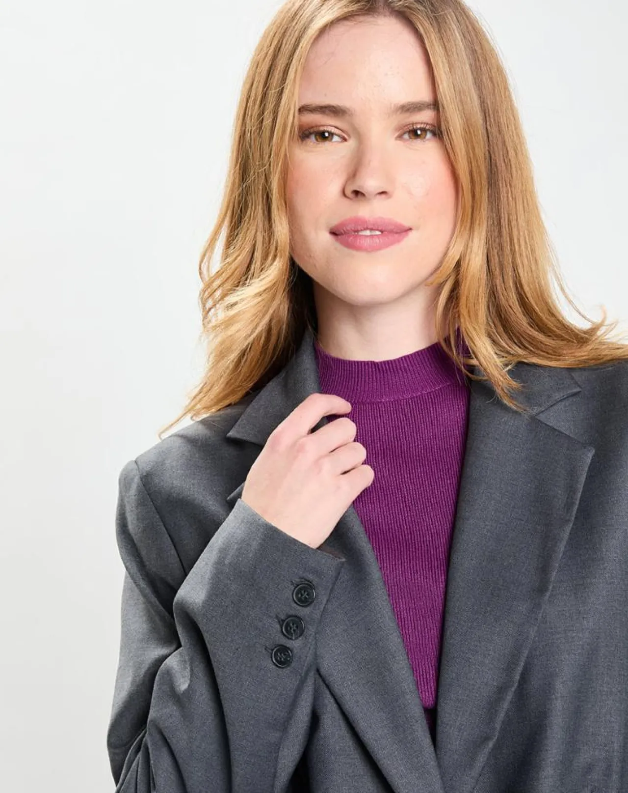 Veste en Laine mélangée Flannelle Sven 3 gris foncé