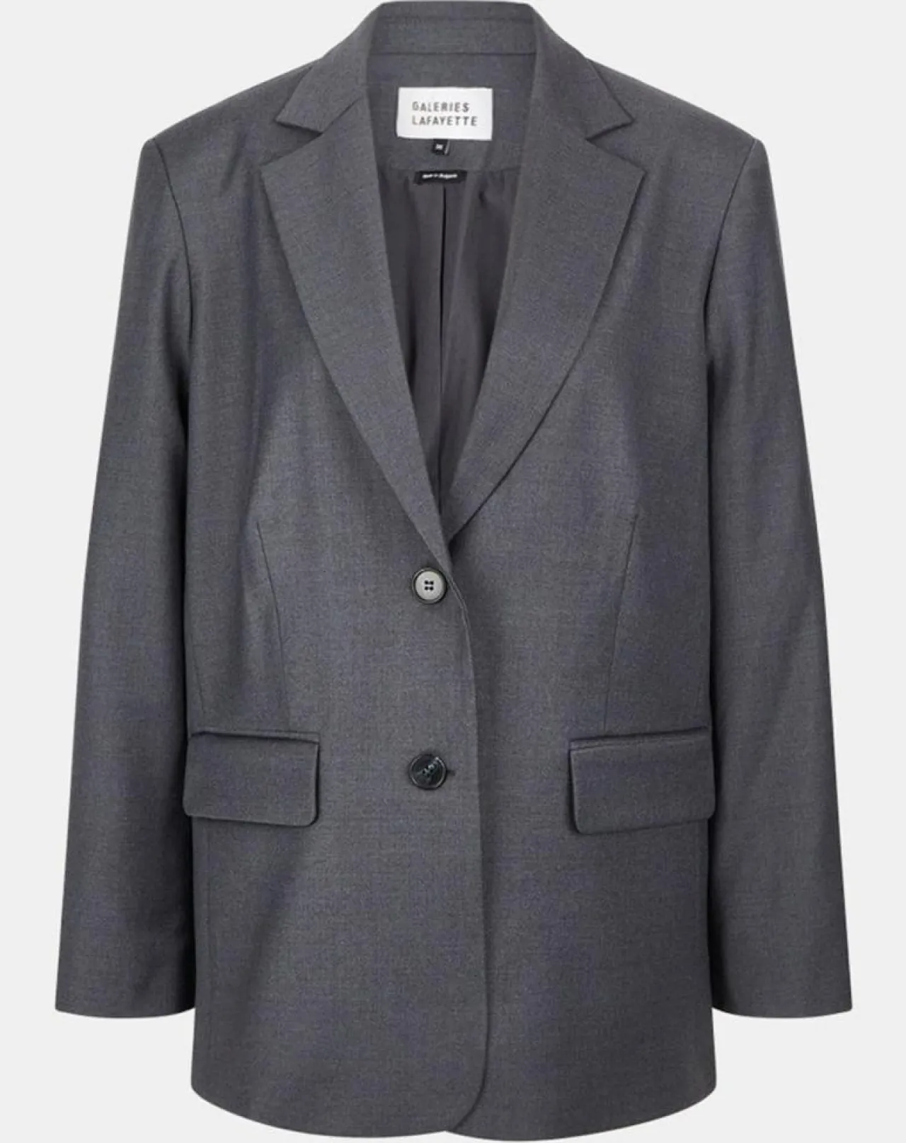 Veste en Laine mélangée Flannelle Sven 3 gris foncé