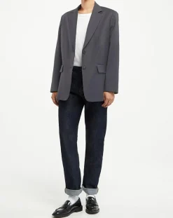 Veste en Laine mélangée Flannelle Sven 3 gris foncé