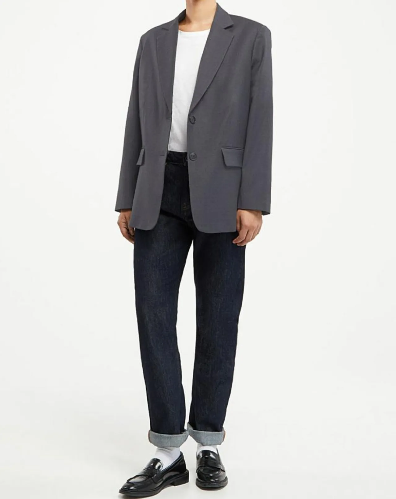 Veste en Laine mélangée Flannelle Sven 3 gris foncé