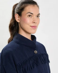 Veste en Laine mélangée Foehn bleu marine