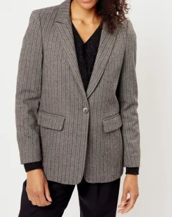 Veste en Laine mélangée Lilou grise