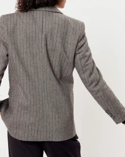 Veste en Laine mélangée Lilou grise