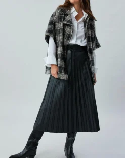 Veste en Laine mélangée manches courtes Biba noire