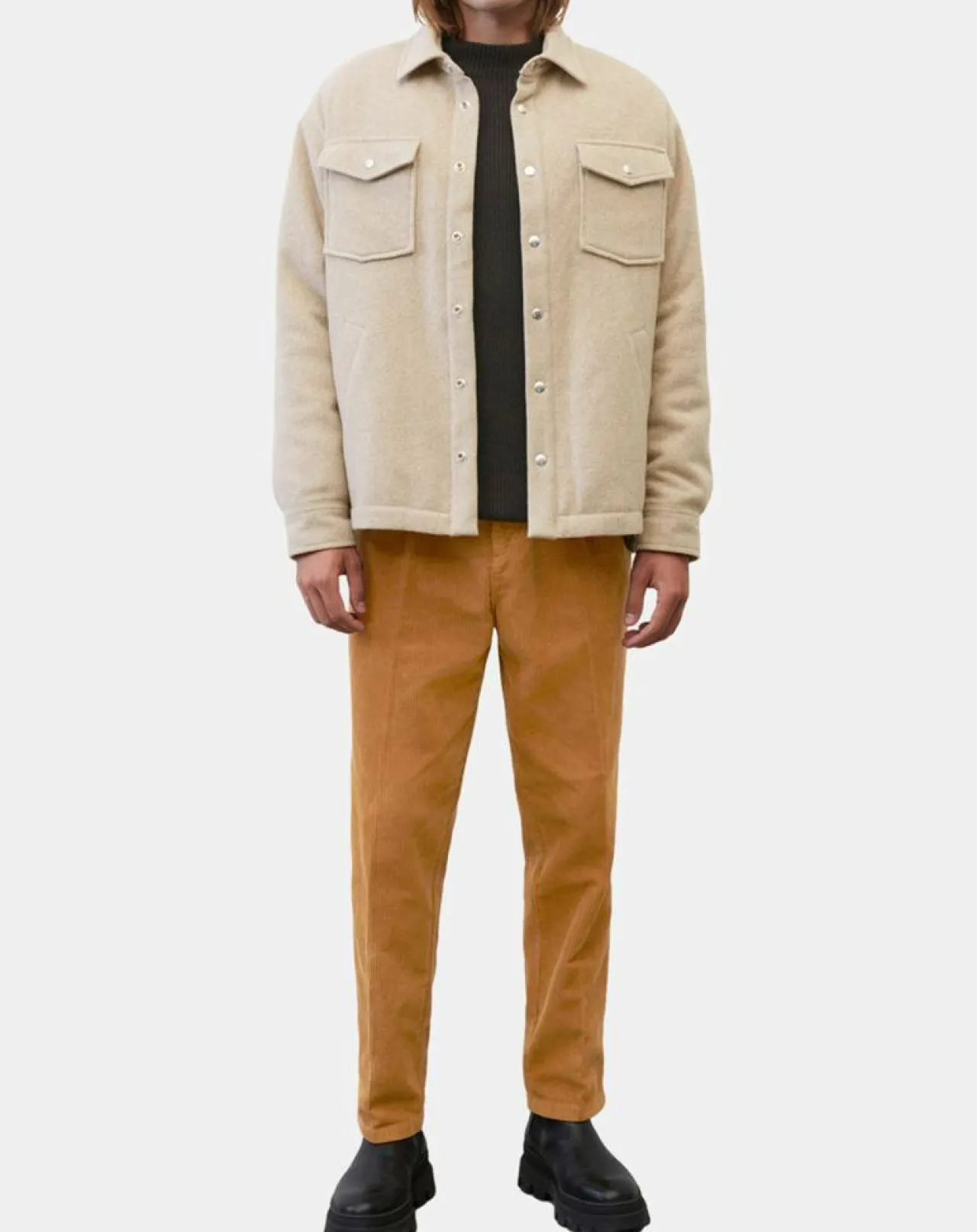 Veste en Laine mélangée Thermor beige