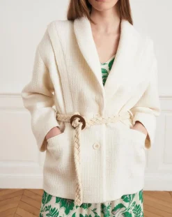 Veste en Laine mélangée Valentin écrue