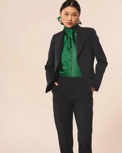 Veste en Laine mélangée Vanny nocturne