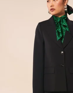 Veste en Laine mélangée Vanny nocturne