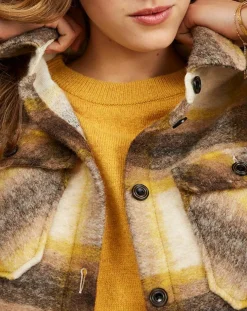 Veste en Laine mélangée Velours côtelé Evy camomille