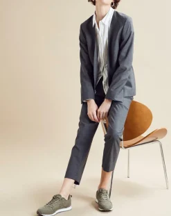 Veste en Laine mélangée Vezuve gris