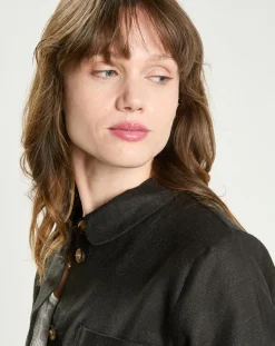 Veste en Lin mélangé Fauline noire