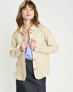 Veste en Lin mélangé Fauline beige