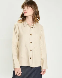 Veste en Lin mélangé Fauline beige
