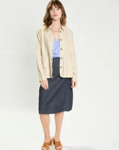 Veste en Lin mélangé Fauline beige