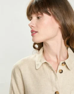 Veste en Lin mélangé Fauline beige