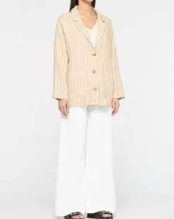 Veste en Lin mélangé Nara36 écrue