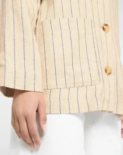 Veste en Lin mélangé Nara36 écrue