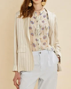 Veste en Lin mélangé Valerio écrue