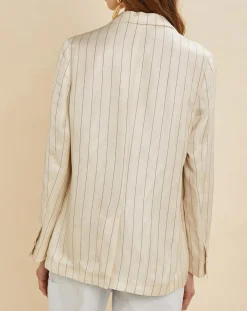 Veste en Lin mélangé Valerio écrue