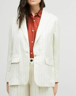 Veste en Lin mélangé Valerio écrue